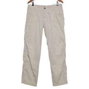 Kuhl Pants Womens Size 10 Reg Khaki Beige Lightweight Hiking Outdoor Roll Tab